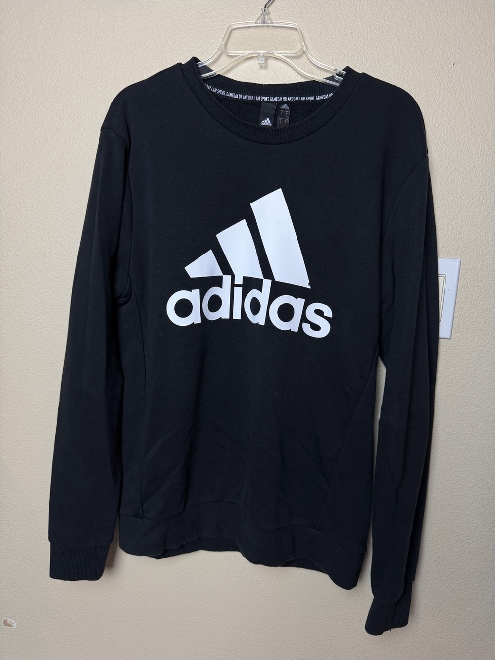 adidas Black Crewneck Sweatshirt - Size M